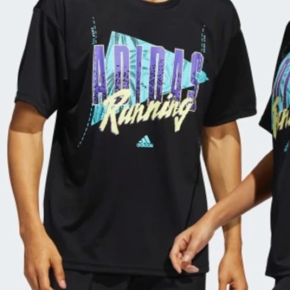 𝅺Adidas running shirt with retro design - Picture 6 of 6
